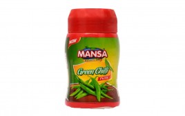 Mansa Green Chilli Pickle   Plastic Jar  1 kilogram